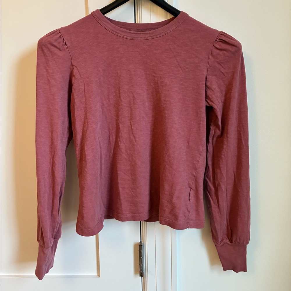 UpWest Dusty Rose Long Sleeve Top